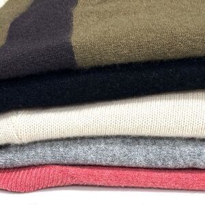 100% Cashmere Sweater Cutter Lot Craft Upcycle Repair Black Green Over 2.5 lbs